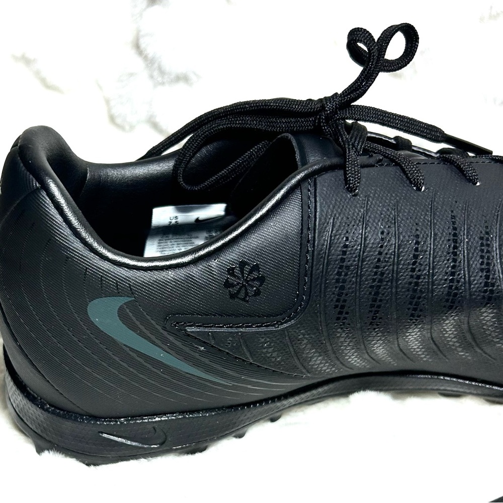 BRAND NEW black leather Nike Phantom GX sneaker women’s size 7.5 men’s size 6. - Picture 8 of 9